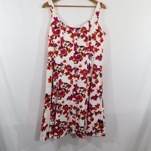 Jones Studio Floral Fit and Flare Dress Size 12 New